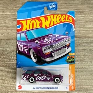 Hot Wheels 1971 Datsun Bluebird 510 Purple Station Wagon Hotwheels Car 2023 New
